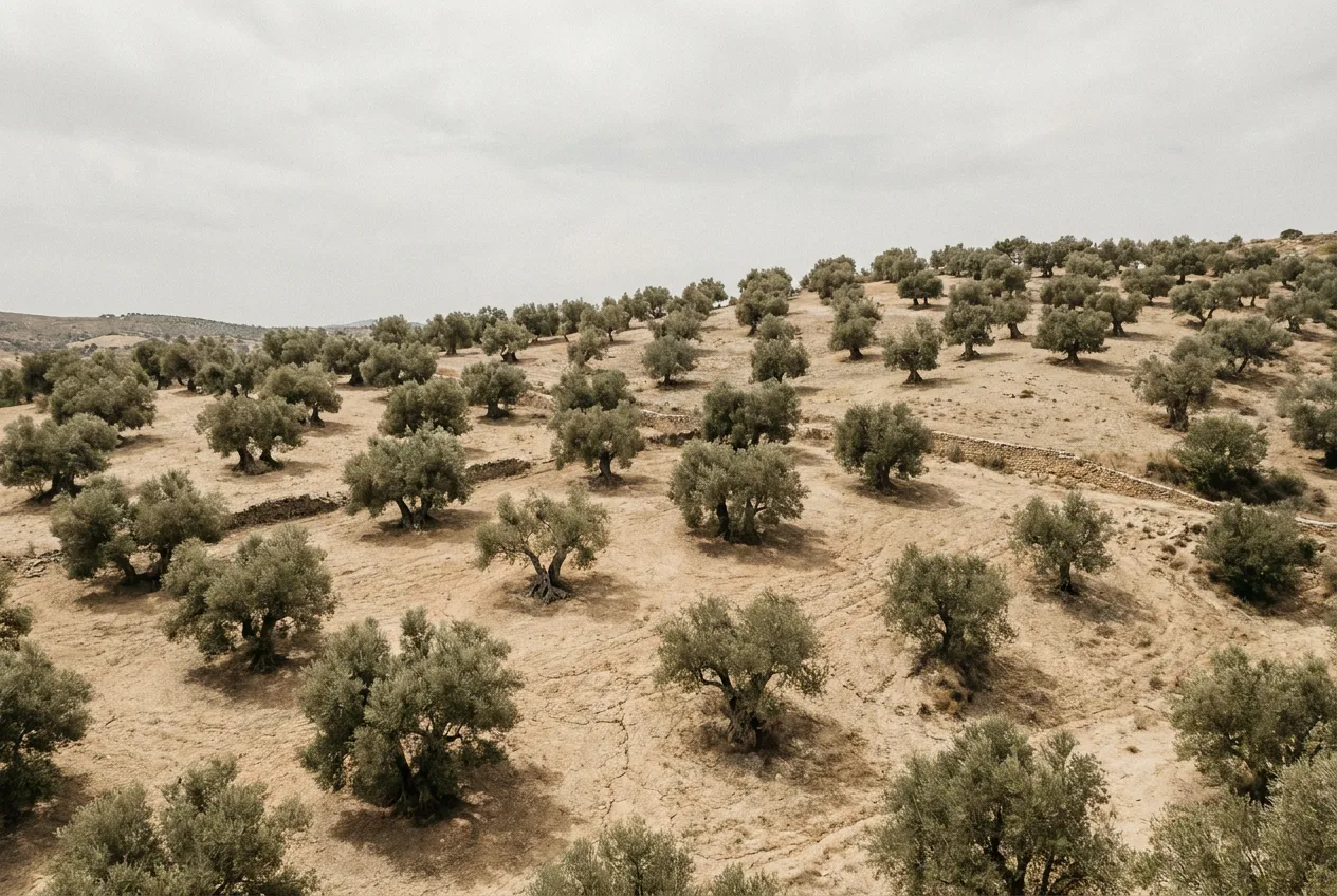 Olivos a contraluz